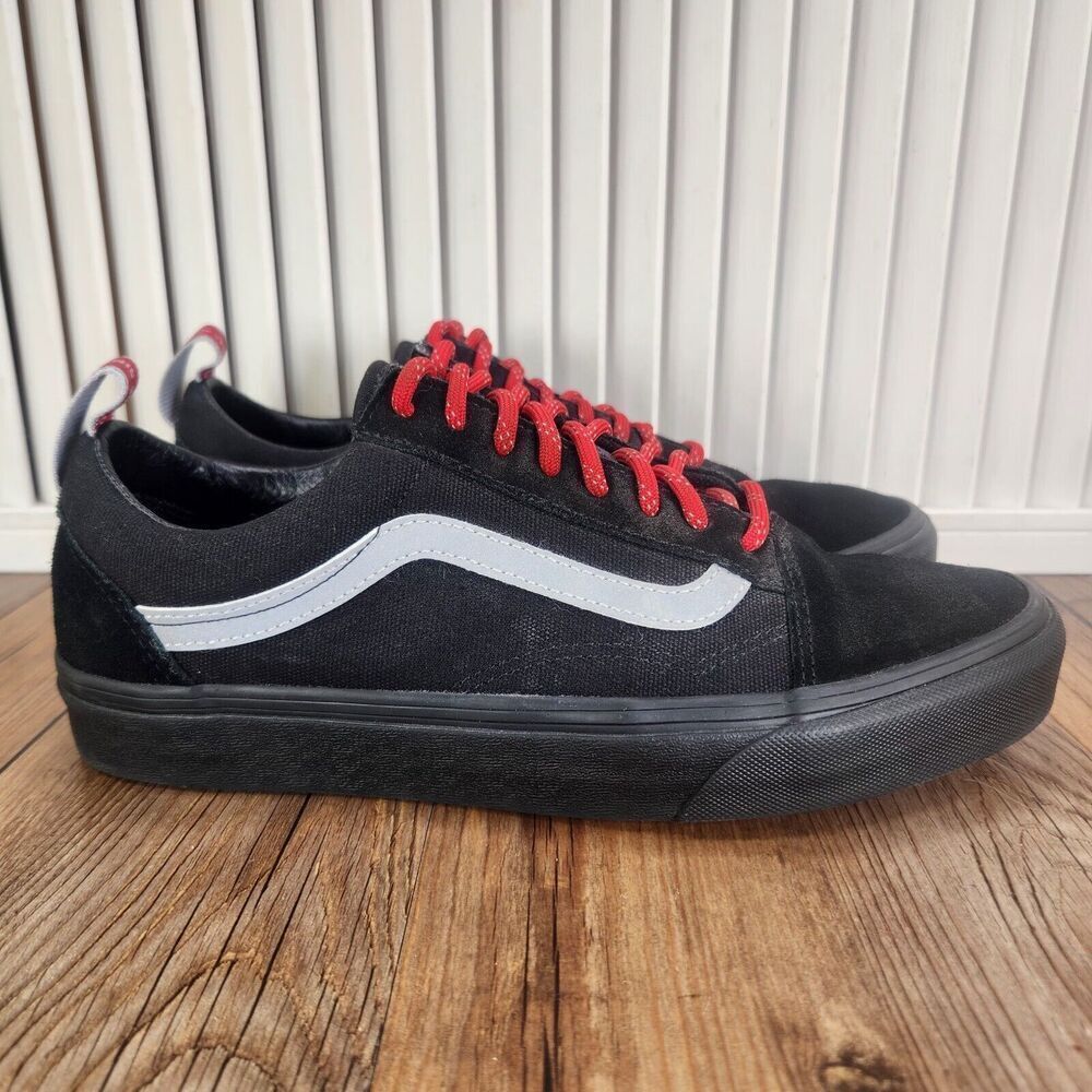 VANS Old Skool OTW Webbing Womens 9.5 Black Low Top Skateboarding Sneakers Shoes